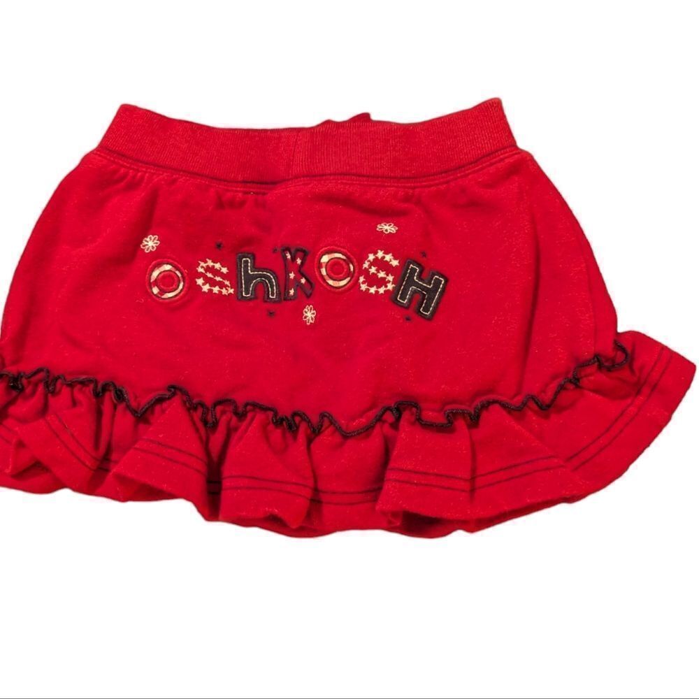 Oshkosh bgosh embroidered patriotic red skirt size 18 months